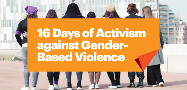 16 Days of Activism web banner