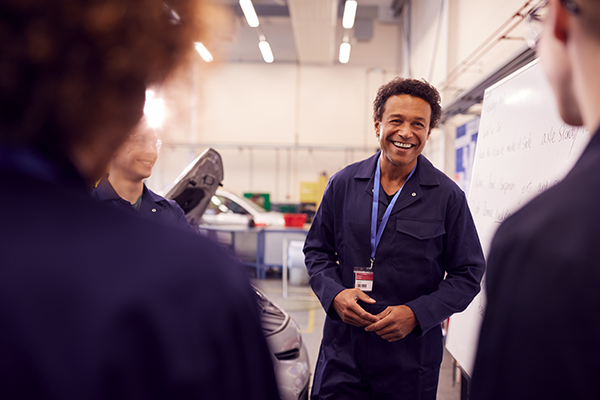 Student at workshop